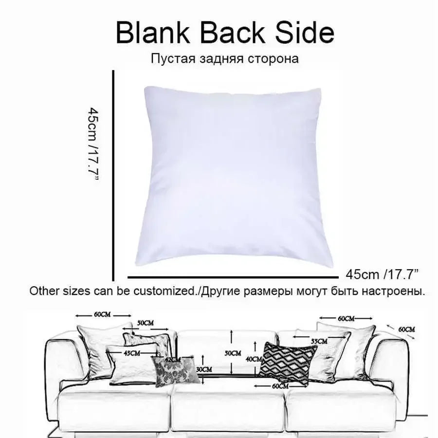 Christmas decoration pillow cover blue Santa Claus Snowman pattern living room sofa cushion cover room home decoration